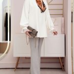 شلوار بیسیک طوسی