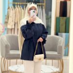 مانتو لیدی سرمه ای