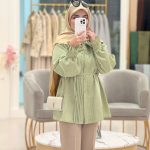 مانتو لیدی سبز پسته ای