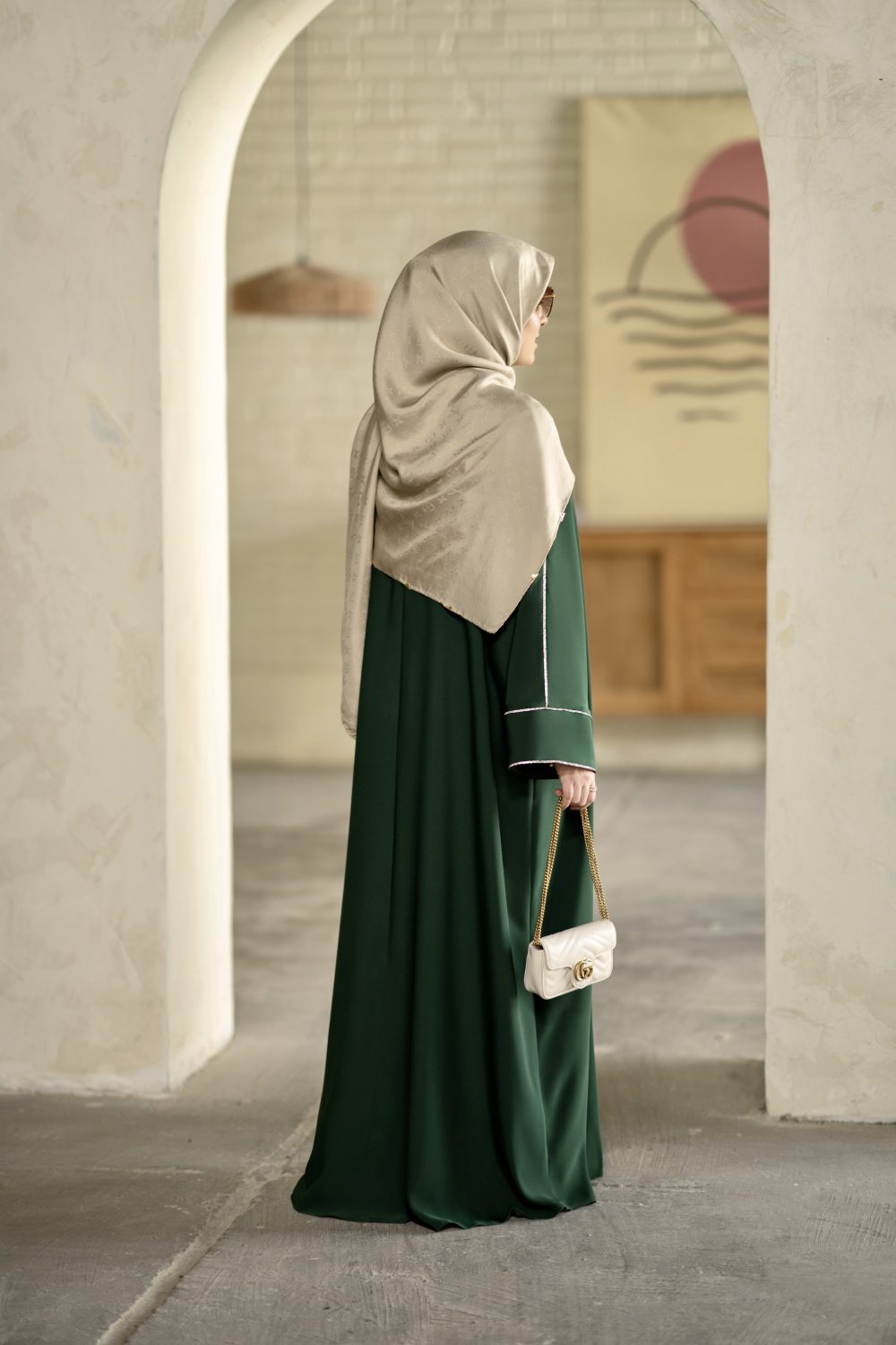 عبا نورا سبز - Image 2