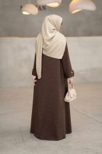 عبا سلين قهوه ای - Image 2