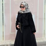 دامن پلیسه مشکی