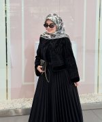 دامن پلیسه مشکی