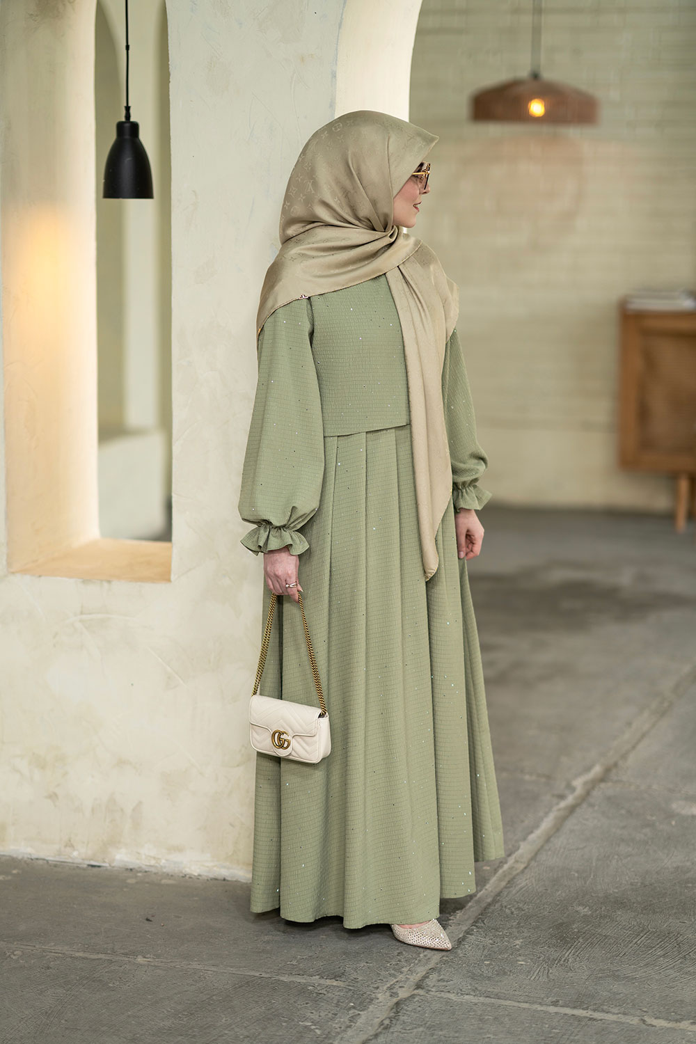 IMG_8249-2 عبا لعیا سبز - Image 1