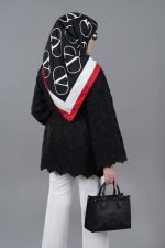 مانتو خامه دوزی مشکی - Image 3