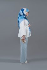 مانتو خامه دوزی سفید
