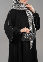 عبا ارکیده مشکی - Image 3