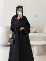 عبا اپلیکه مشکی - Image 2