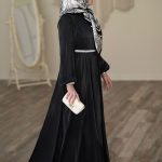 عبا اطلس مشکی خاص