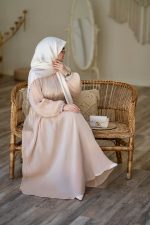 عبا اطلس با رنگ خاص شامپاینی