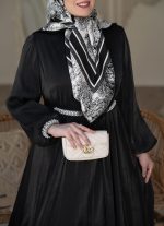 عبا اطلس مشکی - Image 3